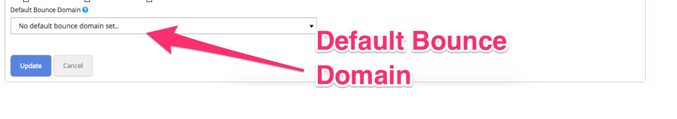 Add a default bounce domain