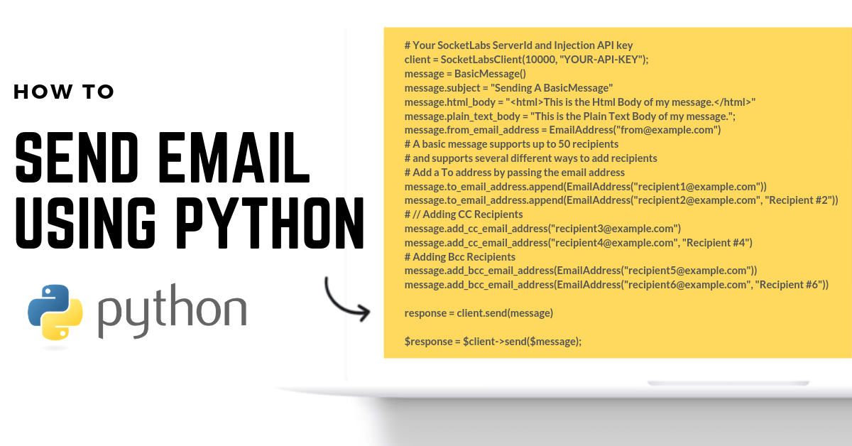 How To Send Email Using Python Email API With Code Samples 