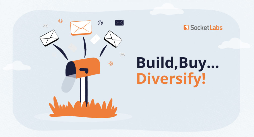 Build buy or diversify with a mailbox with 3 types of mail going in.
