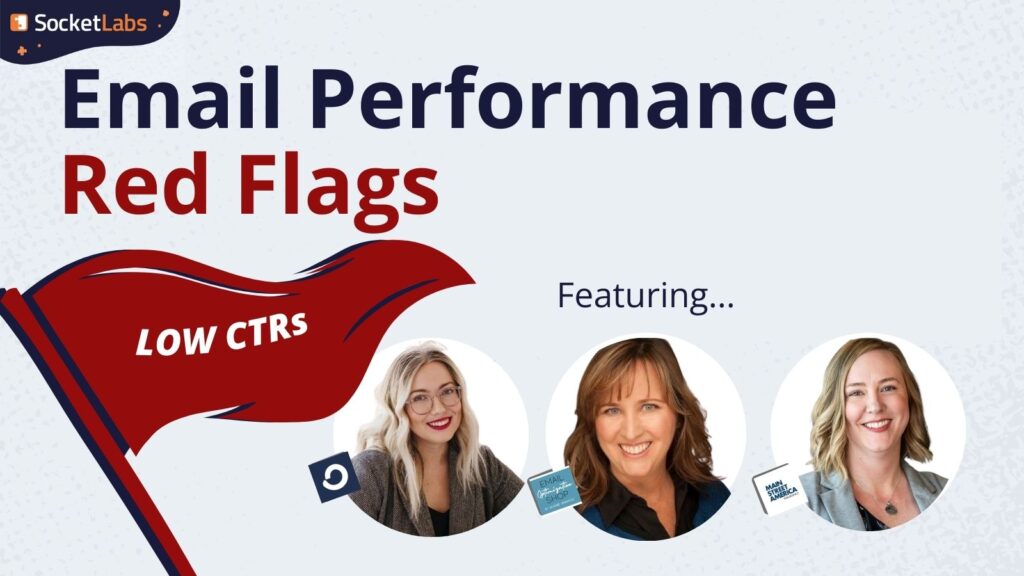 A cover image for a blog post on Email Performance red flags: Click through rates